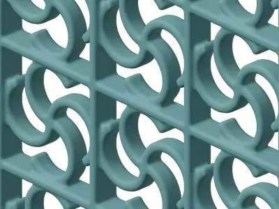 Plastic Luxurious Window Grill Toy 3D model