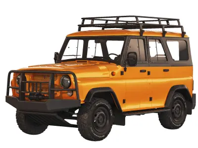 UAZ Hunter expedition 2019 3D model