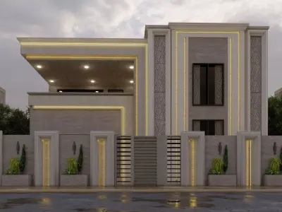 New Classic  Villa  3D model