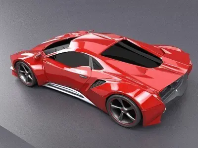 Evotros sports car concept 3D model