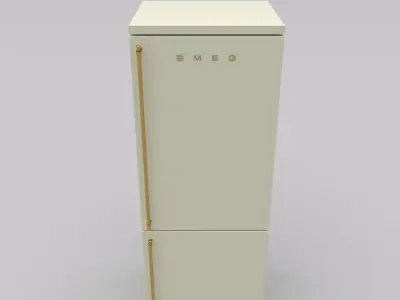 smeg refrigerator 3D model