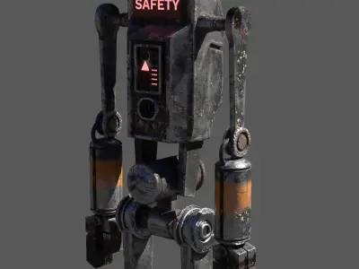 STAR WARS Pit Droid Low-poly 3D model