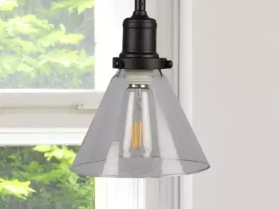 Wallick Light Single Cone Pendant - 3 Colour Free 3D model