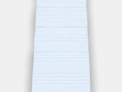 OMSINT pocket spring mattress from bed frame Low-poly 3D model