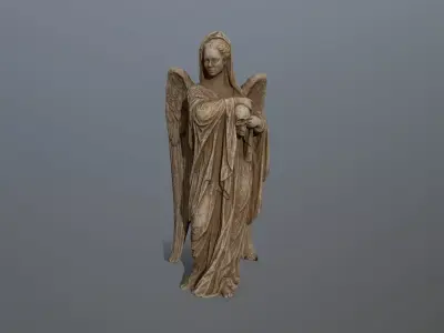 greek statue 2 Low-poly 3D model