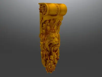 lion bracket 3D model