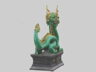Chinese Dragon statue model 3D model