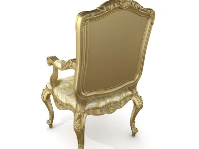 Best Luxury Arm Chair Classic 3D model