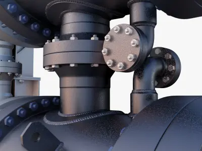 Heat Exchanger Highly Detailed 3D model