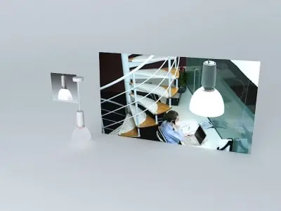 THORN Glacier Opal Pendant Light Free 3D model