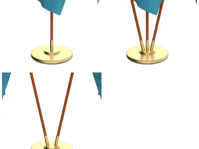 Palau Flag Pack 3D model