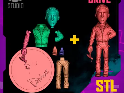 DRIVE - RYAN GOSLING 3D print model