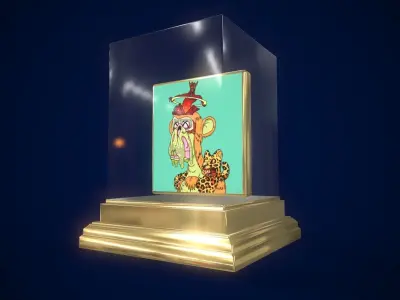  Mutant Ape 14 Gold Club Low-poly 3D model