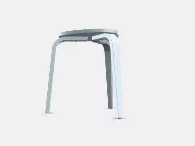 KYRRE Stool 2 Low-poly 3D model