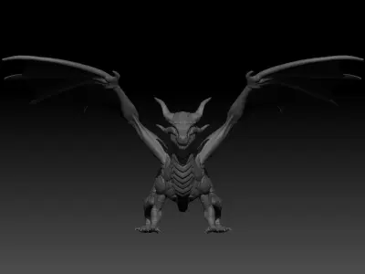 HighPoly Dragon 3D model