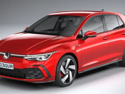Volkswagen Golf GTI 5-door 2020 3D model