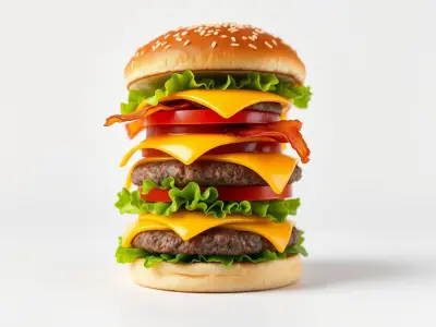 Double Cheeseburger Stack Model Pack Low-poly 3D model