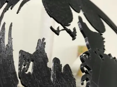 batman  vinyl wall clock Free 3D print model