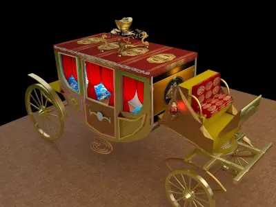 Chinese carriage   3D model