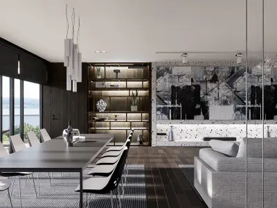 Modern living - D4 3D model