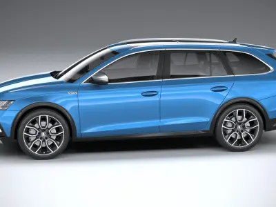 Skoda Octavia Scout 2020 3D model