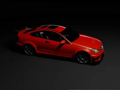 Mercedes Benz C63 AMG Coupe 3D model