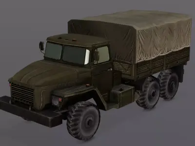 Load Truck 3D Model  Low-poly 3D model
