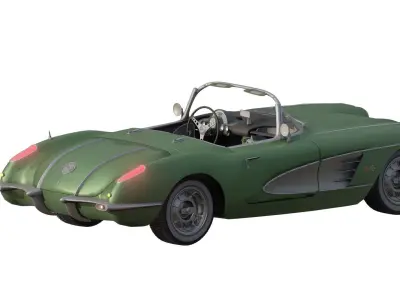 CHEVROLET CORVETTE 1950S 3D model