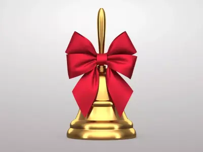 Christmas Bell 01v PBR 3D model