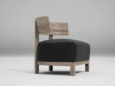 Flexform Thomas Chair UE4 Low-poly 3D model