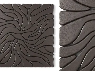 Abstract sculpture Symbiote 3D model