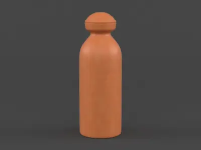 Decorative Clay Bottles 3D model