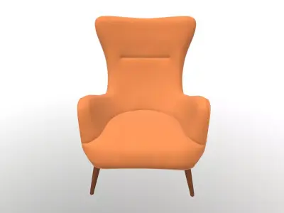 Luxury Single Sofa Chair 3D model