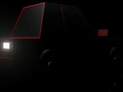 Car-Low poly car 3D model