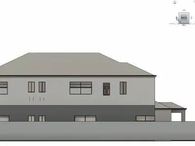 house complete revit project p5 3D model