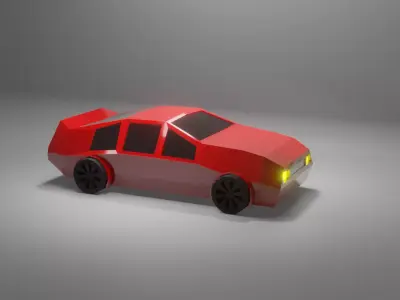 Low poly car Low-poly 3D model 47