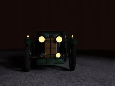 Old Car 1917 3D model