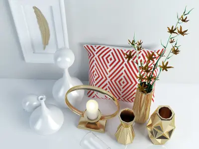 Decorative set 3D model