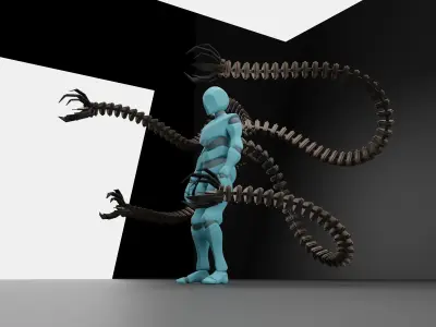 robot arms free version Free 3D model