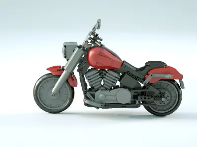 LEGO Motorbike 3D model