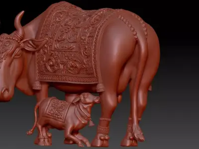 kamdhenu cow 3D print model