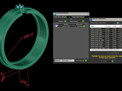 Jewelry Ring 3D print model 22