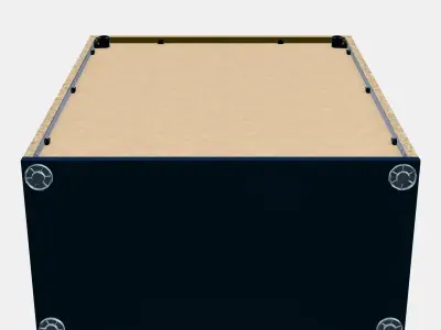 SKRUVBY Cabinet with doors Low-poly 3D model