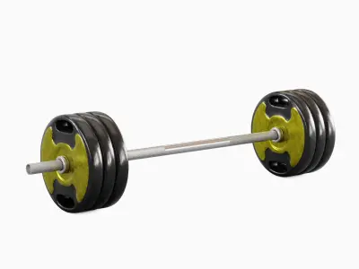 Techno Gym Barbell 04 3D model