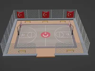 Basketball Stadium - Turkey Low-poly 3D model