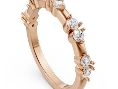 Exquisite Diamond Band 3D print model