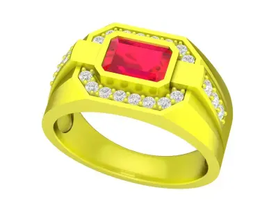 A4796 Luxury Fashion Men Ring 3D print model