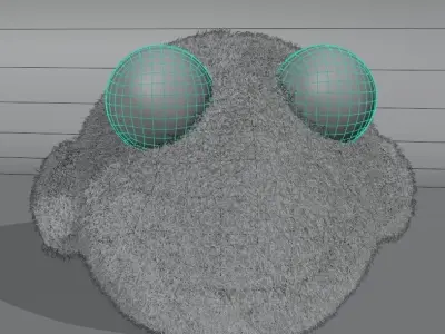 Purple plushie Free 3D model