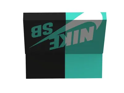 Nike Shoe Box PBR 10 Low-poly 3D model