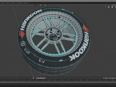 Enkei RPF1 Wheel 3D model